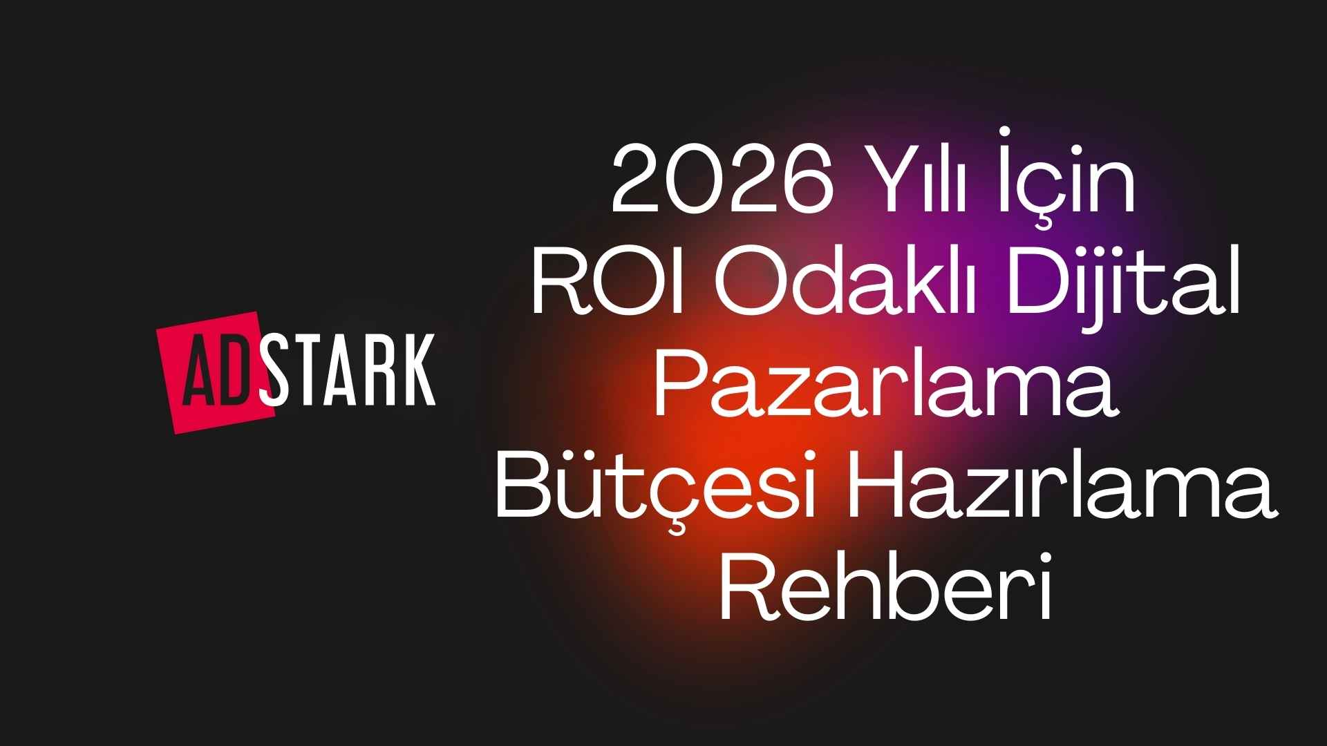 ROI Odakli Dijital Pazarlama Butcesi